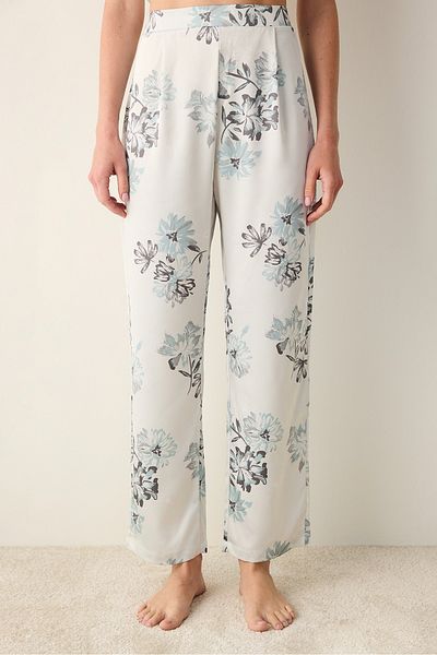 Penti Hellgraue Satin-Hose Camille Pyjamahose