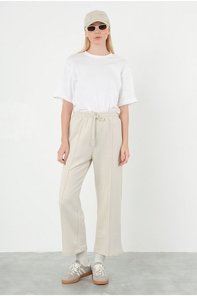 HEQA Pantaloni de trening cu nervuri osoase