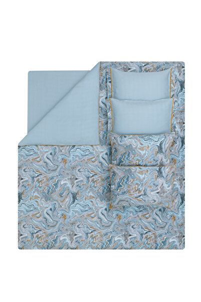 Yataş Charme Vina Mint Double Velvet Satin Duvet Cover Set