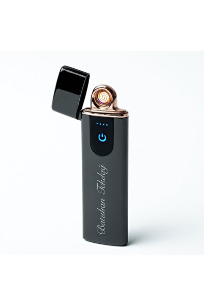 Genel Markalar Kişiye Özel İsim Baskılı Dokunmatik Ekranlı Şarjlı Çakmak