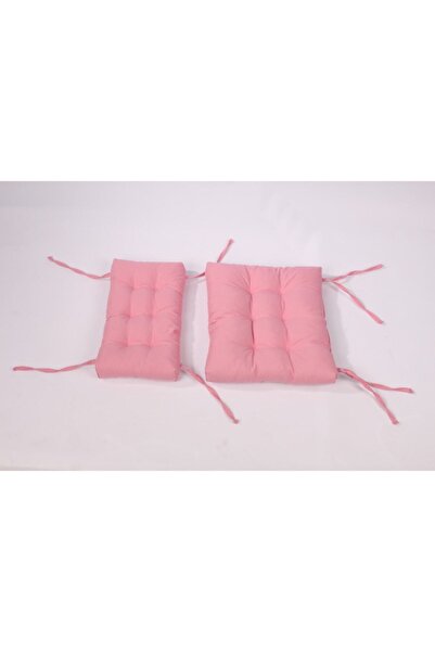 ALTINPAMUK Bistro Mutfak Bahçe Sandalye Minderi Sırtlıklı Pembe (MİNDER VE SIRT MİNDERİ)