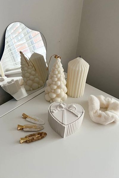 Mandalin Art Studio Heart Shaped Mini Jewelry Box with Bow |   Single