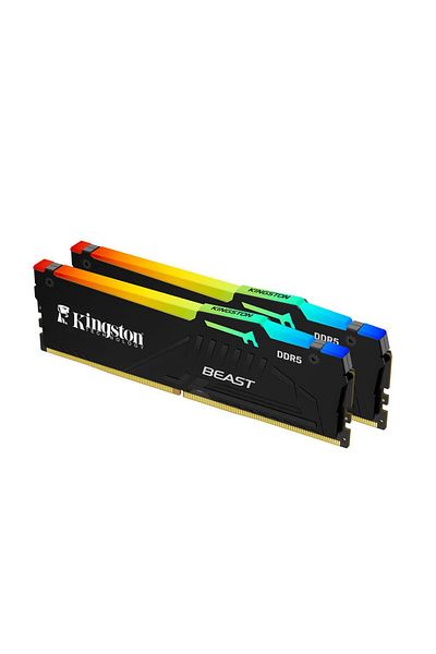 Kingston Beast Rgb 32Gb (2X16Gb) Ddr5 6000Mhz Cl36 Black Ram-Kf560C36Bbe2Ak2-32Tr