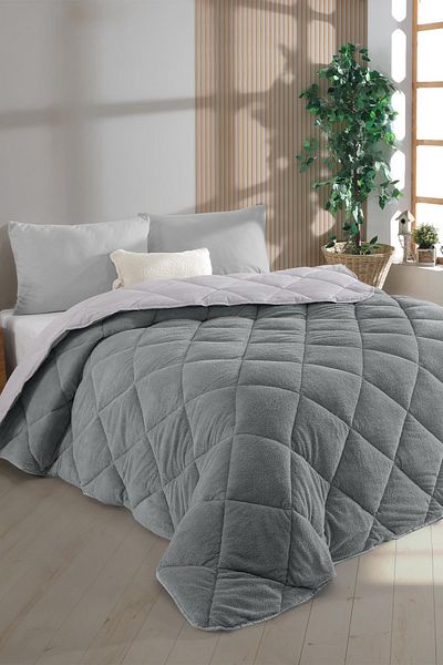 Zeynep Tekstil Luxury Wellsoft Single Quilt - Double Sided, 155X215