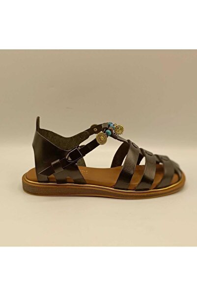 Ametist صندل كالي مسطح باللون الأسود