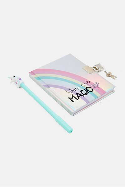 Votum Spiral Notebook With Pen, Silver Combo