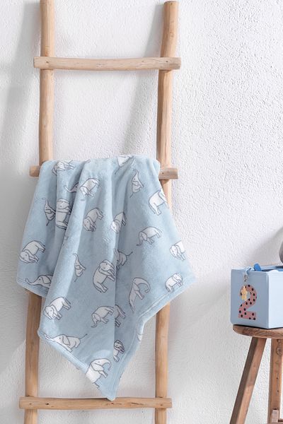 Yataş Mini Povey Wellsof Baby Blanket - Blue