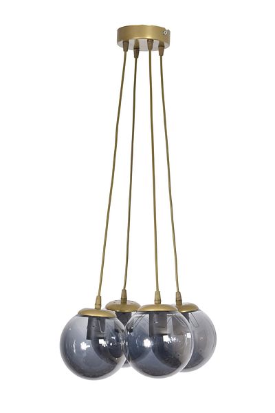 Modavize Zaragoza Modern Design Living Room Kitchen Bedroom Antique Color Smoked Glass 4-Piece Chandelier