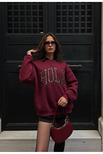 My Blog Mikina s potiskem Claret Red Hola - 109025