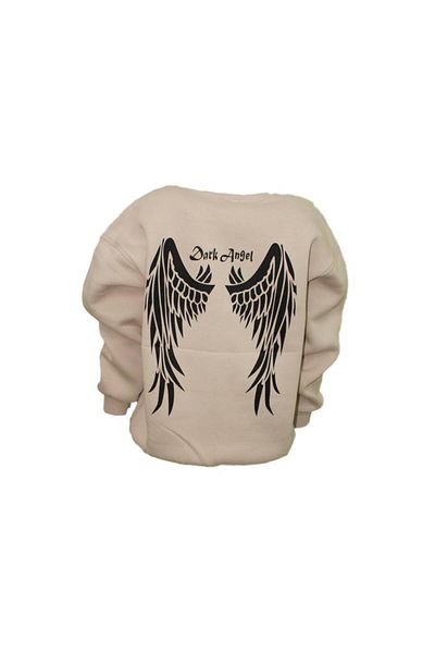 Ceylen Φούτερ Unisex Oversize DarkAngel με στάμπα