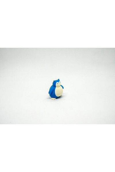 BloomLab مجموعة Munchlax - Snorlax Pokemon 3D Model Evolution الكاملة المكونة من قطعتين