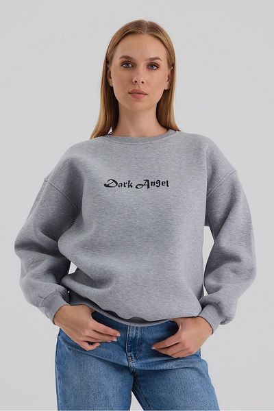 Ceylen Φούτερ Unisex Oversize DarkAngel με στάμπα