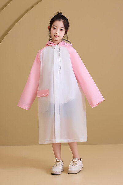 Sportaj Waterproof Raincoats for Kids - with Hood and Sleeves, Reusable