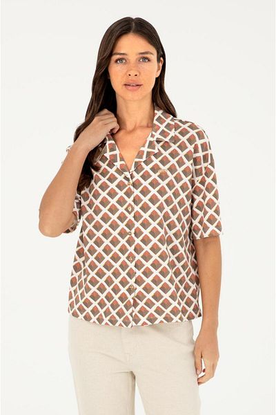U.S. Polo Assn. U.S. Polo Assn. Cămașă tricotată kaki pentru femei 1825207
