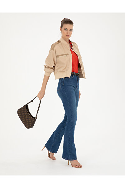 Pierre Cardin Bej Crop Top Mont 50282396-VR011