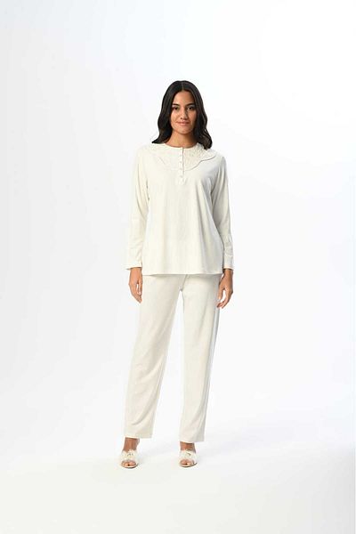 Marilyn Club Long Sleeve Women's Pajamas Set with Dressing Gown Set of 3
