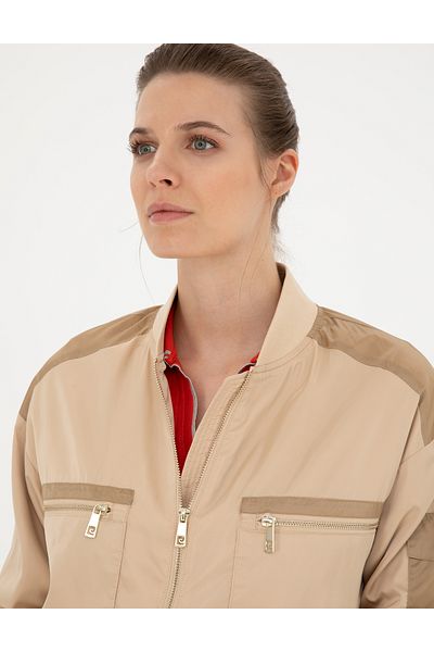 Pierre Cardin Beige Crop Top Coat 50282396 -Vr011