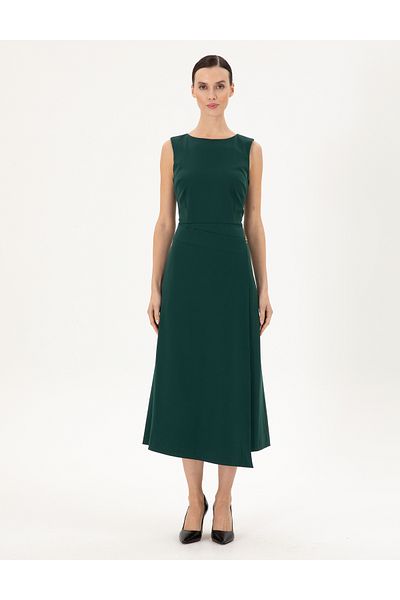 Pierre Cardin Dark Green Regular Fit Woven Dress 50296887 -Vr079