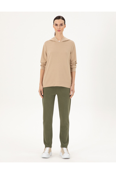 Pierre Cardin بنطال رياضي كاكي بقصة عادية 50290978 -VR027