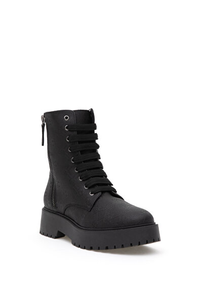 Pierre Cardin Siyah Bağcıklı Desenli Bot 50295918-VR046