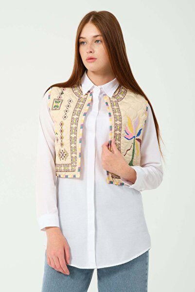 Hatun Atila HatunAtila İşlemeli Yelek 5041 Taş