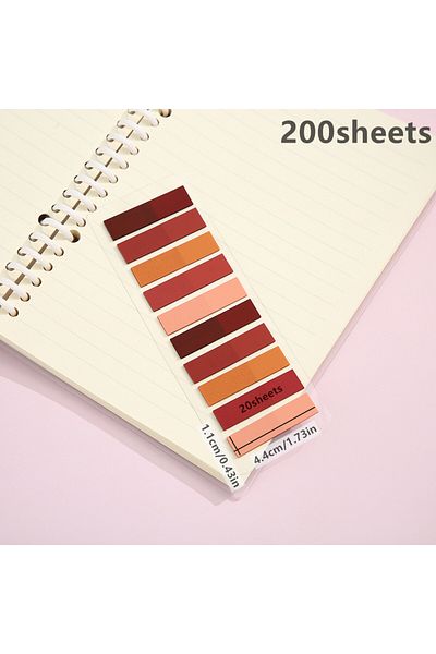 Mansura 200 Sheets Post-It Adhesive Note Paper - Index Sticker Index