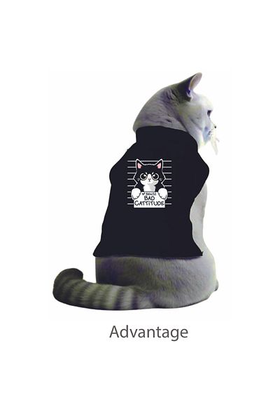 Advantage Cat Printed Cat Sweatshirt