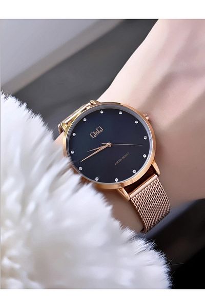 Q&Q Women's Straw Cord Wristwatch