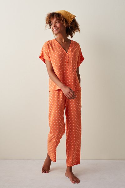 Penti Peach Paisley Pajama Set