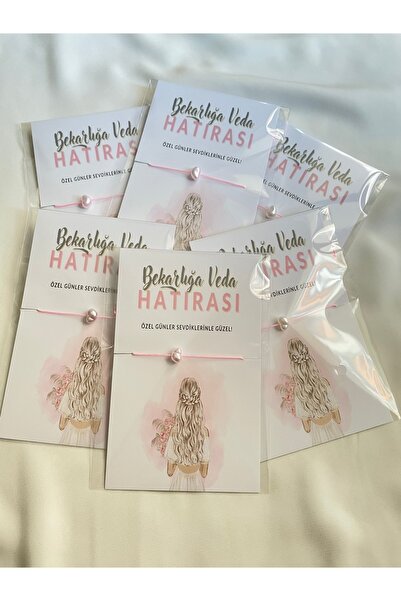 TWO PERLA 10 Adet Şans Bilekliği - Bride Hediye - Kına Hediyesi - Nedime Bile...