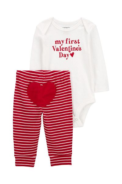 Carter's Red 2-Piece Baby Bottom-Top Set
