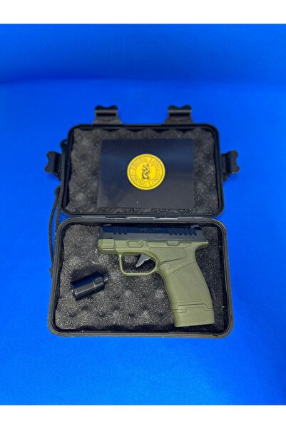 Arda-Han Ticaret Silah Görünümlü Çakmak Rüzgar Çakmak Tabanca Şeklinde Siyah Renk Çelik Doldurulabilir Kutulu