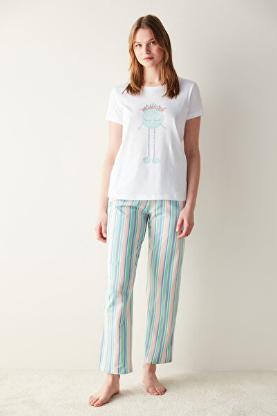Penti Momster Multicolored Pants Pajama Set
