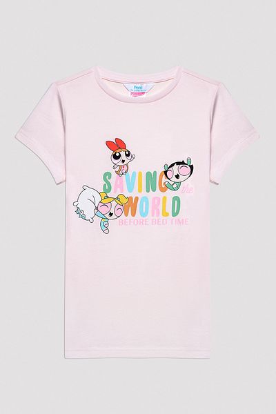 Penti Girl's Powerpuff Girls Pink Pajama Set