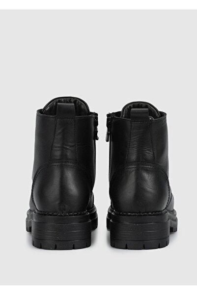 Provoq Siyah Deri Kadın Bot