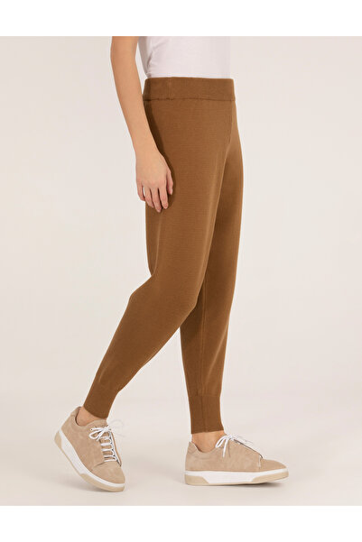 Pierre Cardin Camel Melange Slim Fit Knitwear Trousers 50261079 -Vr122