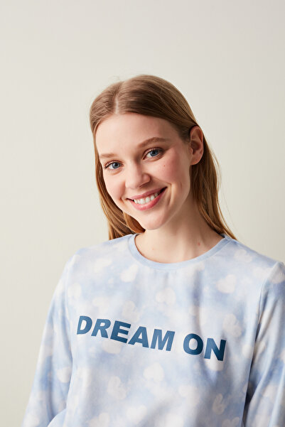 Penti A.mavi Dream On Polar Termal Pantolon Pijama Takımı