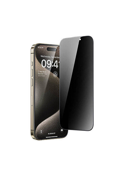 Vip Case İphone 16 Pro Max Tam Kaplayan Toz Tutmayan Kutulu Premium HAYALET Cam Antidust Ekran Koruyucu