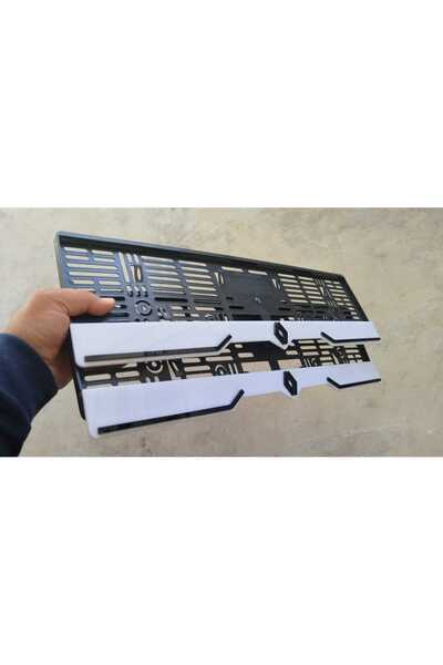 Yağmur Reklam 3D Kabartma Yazılı Renault Uyumlu Takmatik Beyaz Pleksi Plakalı...