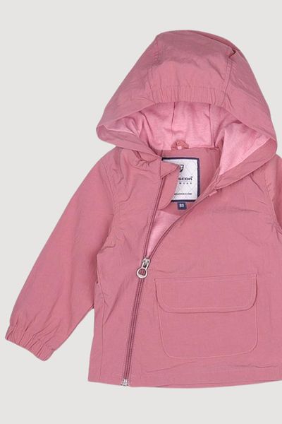 Verscon Hooded Front Zipper Pocket Lightweight Raincoat Girls and Boys Coat