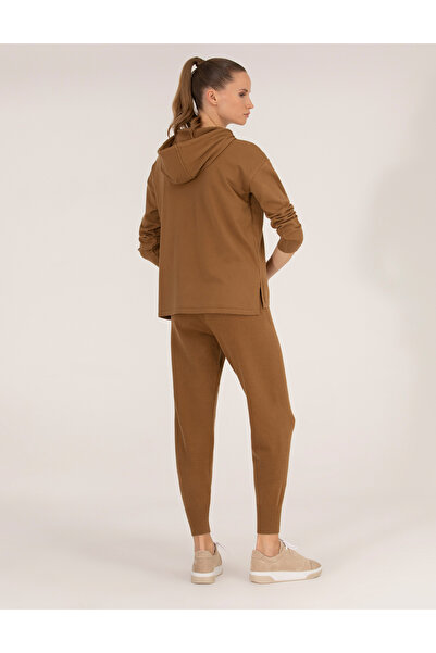 Pierre Cardin Camel Melange Slim Fit Knitwear Trousers 50261079 -Vr122