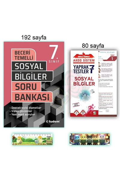 Tudem Yayınları 7. Sınıf Sosyal Bilgiler Soru Bankası Yeni Nesil Beceri Temel...
