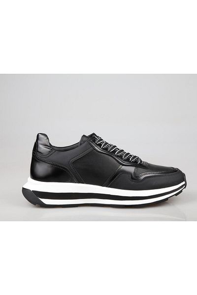 MARCOMEN 20295 Genuine Leather Black Men's Casual Shoes