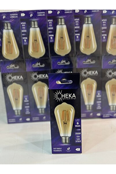 Maison Avf Heka Led Ampul 6 Watt 2500k E27 Gün Işığı Rustik Bohem Yüksek Işık Gücü Ampul