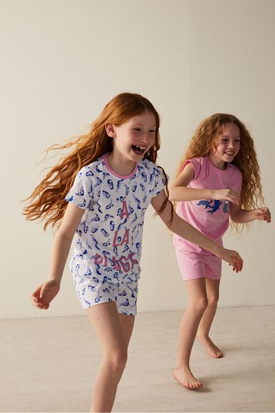 Penti Girl's La Plage Printed 2-Piece Pajama Set