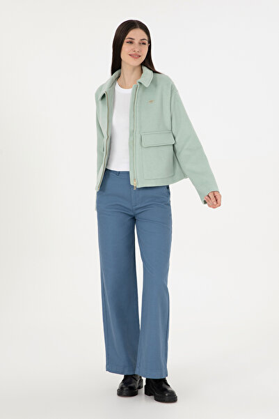 U.S. Polo Assn. Kadın Saks Kanvas Pantolon 50290859-VR032
