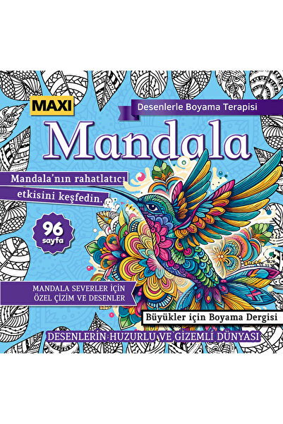 MAXİ Maxi Mandala Desenlerle Boyama Terapisi 014