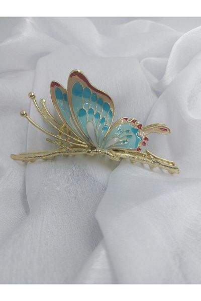 Demeter Luxury Blue Butterfly Latch Buckle