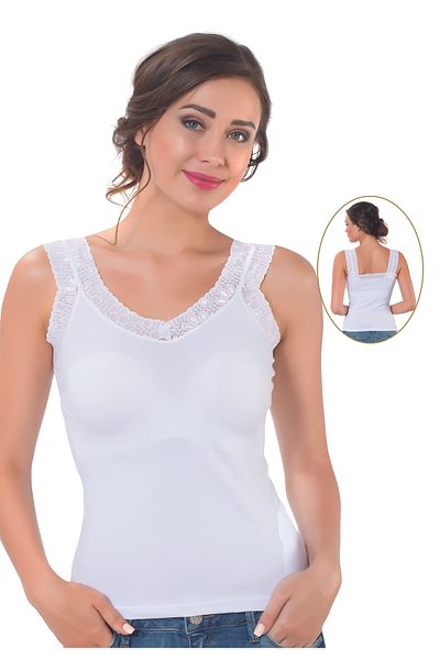 MİSSEMMA Women's Lace Tank Top