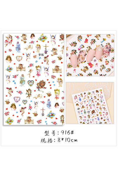 Venalisa Tırnak Sticker Nail Art Tırnak Süsleme Etiket JO-916
